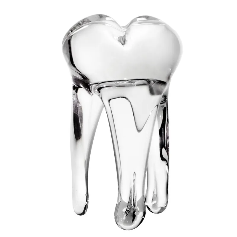 Jubiläum|Skulpturen^Art Glass Glaszahn Trophäe div. Größen/Farben