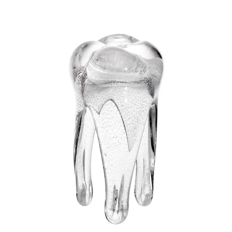 Jubiläum|Skulpturen^Art Glass Glaszahn Trophäe div. Größen/Farben