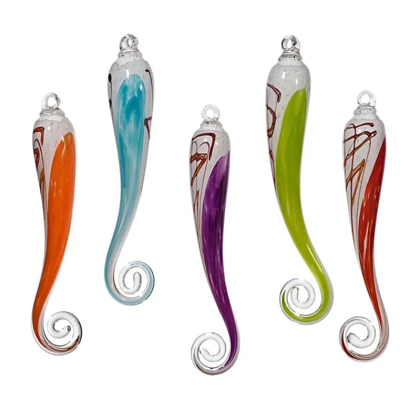 Kugeln & Zapfen^Art Glass Glaszapfen Punto hängend groß Gartenflair 45 cm mit Stab