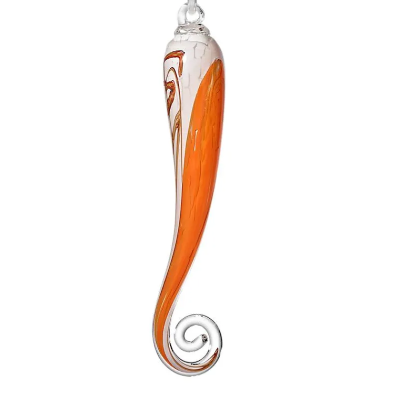 Kugeln & Zapfen^Art Glass Glaszapfen Punto hängend groß Gartenflair 45 cm mit Stab