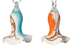 Blüten^Art Glass Glockenblüte Punto hängend Gartenflair 27cm mit Stab