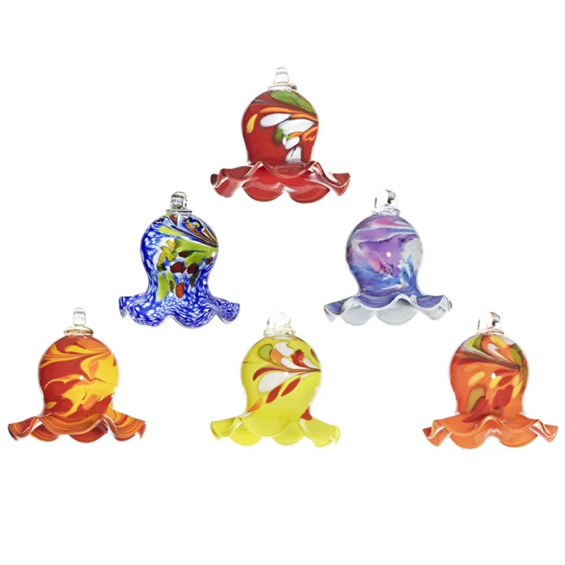 Blüten^Art Glass Glockenblume Gartenflair 16cm mit Stab