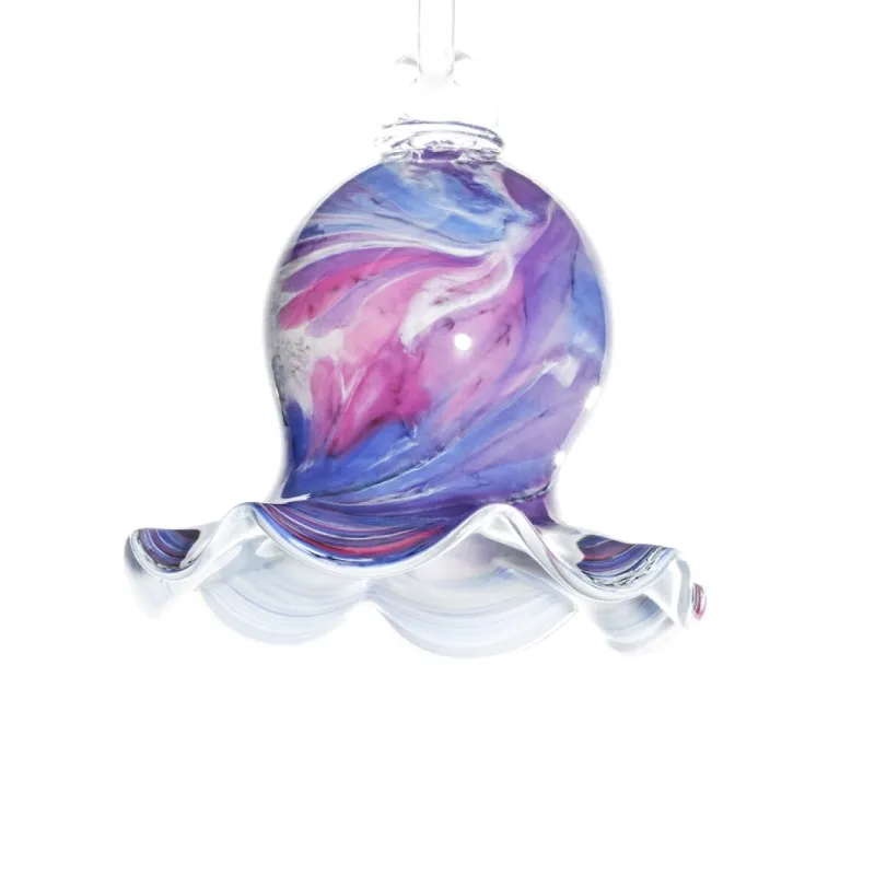 Blüten^Art Glass Glockenblume Gartenflair 16cm mit Stab