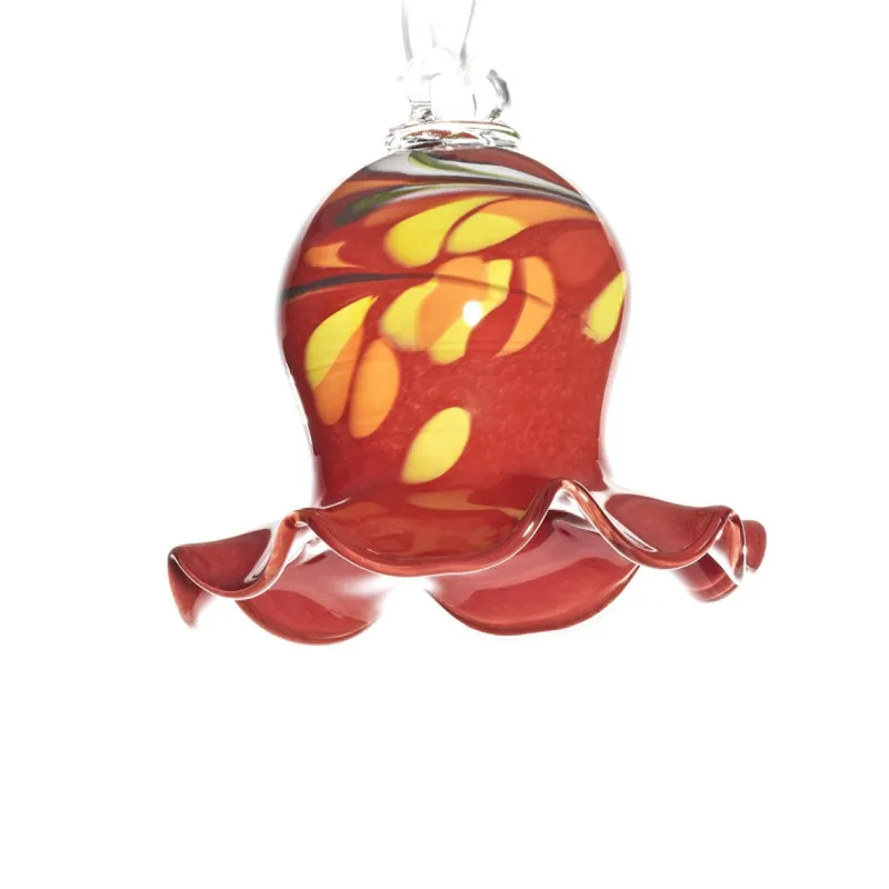 Blüten^Art Glass Glockenblume Gartenflair 16cm mit Stab