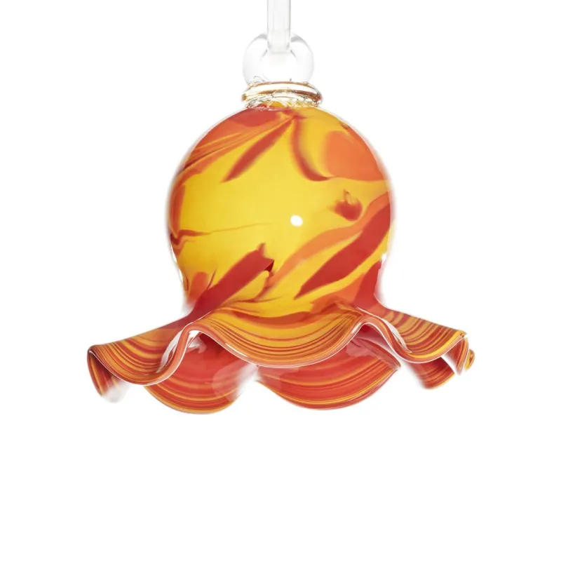 Blüten^Art Glass Glockenblume Gartenflair 16cm mit Stab