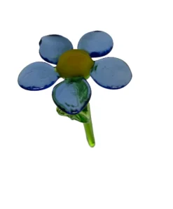 Blumen^Art Glass Gänseblümchen Mini Plus 4-5cm Glas Blüten Figur Kunstblume Deko Geschenk