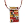 Halskette|Fusing Glasschmuck^Schmuck Halskette "Fusing Gem" (6,5cm)
