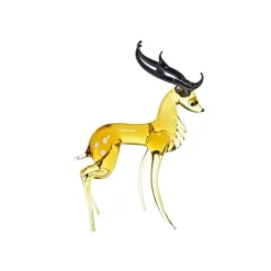 Geburtstag|Tiere & Figuren^Art Glass Hirsch Big 15-17cm Glas Tiere Figuren Sammeln Vitrine Dekoration Winter
