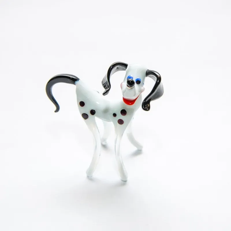 Kinder|Geburtstag^Art Glass Hund Dalmatiner Medium 8-15cm Glas Figuren Sammeln Vitrine Miniatur Haustier