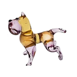 Geburtstag|Tiere & Figuren^Art Glass Hund Midi 6-8cm Glas Figuren Sammeln Vitrine Miniatur Haustier