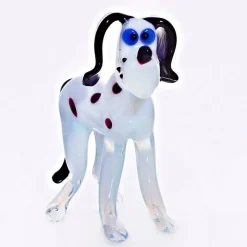 Geburtstag|Tiere & Figuren^Art Glass Hund Midi 6-8cm Glas Figuren Sammeln Vitrine Miniatur Haustier