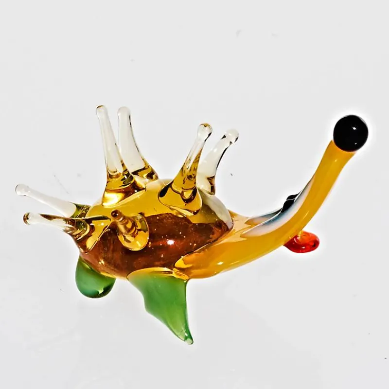 Kinder|Geburtstag^Art Glass Igel Midi 6-8cm Glas Figuren Sammeln Vitrine Miniatur Waldtier