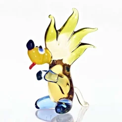 Kinder|Geburtstag^Art Glass Igel steht Midi 6-8cm Glas Figuren Sammeln Vitrine Miniatur Waldtier