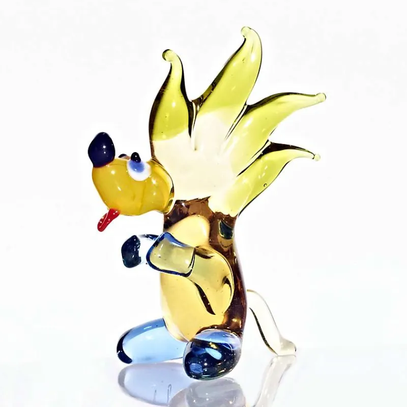 Kinder|Geburtstag^Art Glass Igel steht Midi 6-8cm Glas Figuren Sammeln Vitrine Miniatur Waldtier