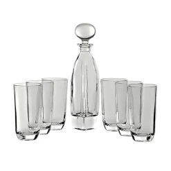 Gläser Mit Karaffe^Art Glass Karaffe mit Gläsern Orbit Laguna Spirits 7-tlg.