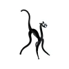 Kinder|Halloween^Art Glass Katze Midi 6-8cm Glas Figuren Sammeln Vitrine Miniatur Haustier