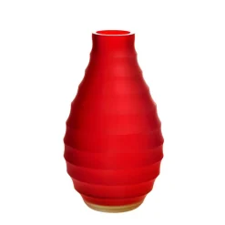 Vasen^Art Glass Kegelvase Jozy rot "Art Queen" (30cm)