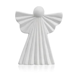 Weihnachten|Weihnachten^Cristalica Keramikfigur Engel 15cm groß Weihnachten Dekoration weiß