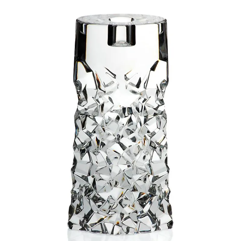 Kerzenhalter^German Crystal Kerzenhalter Katarina Gold 20cm, Transparent, aus Bleikristall