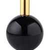 Kerzenhalter^Glaswaren sonstige Kerzenhalter Kugel Dioptrics Kristallglas schwarz/gold 13cm