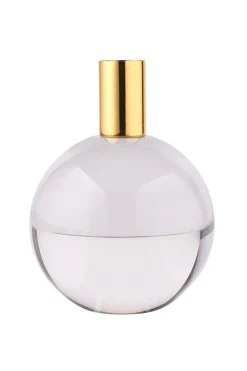 Kerzenhalter^Glaswaren sonstige Kerzenhalter Kugel Dioptrics Kristallglas klar/gold 13cm