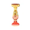 Kerzenhalter^Art Glass Kerzenhalter Red Queen 22 cm, Rot/Gold, aus Glas