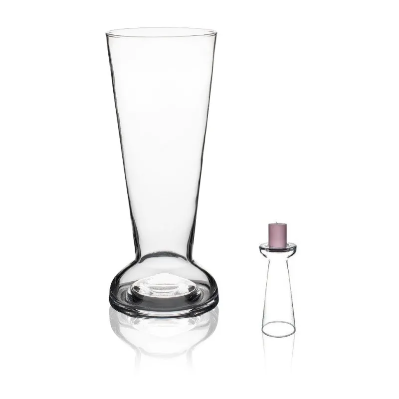 Xxl|Kerzenhalter^Cristalica Kingdom Kerzenhalter Spuntino Famous div. Leuchter wendbar Deko Gefäß Klarglas Geschenk