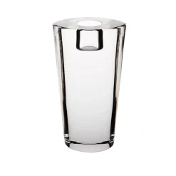 Kerzenhalter^German Crystal Kerzenhalter Starlight 14cm, transparent aus Bleikristall