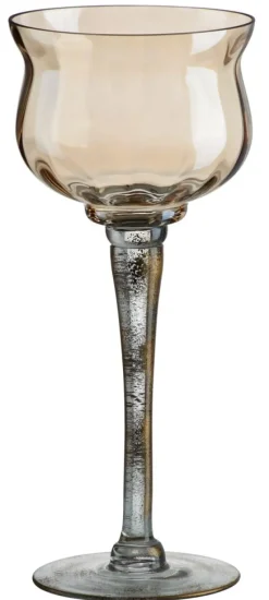 Weihnachten|Weihnachten^Cristalica Kerzenhalter Windlicht Golden Dust 2er Set 30cm