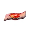 Kerzenhalter^Art Glass Kerzenteller Welle Kerzenhalter Schale Fusing Glas rot orange 13x19cm Handmade