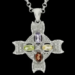 Sarah Kern Kollektion|Kettenanhänger^Cristalica Kettenanhänger Sobralia aus 925 Sterling Silber Schmuck für Damen Friends