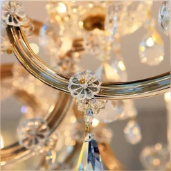 Leuchter & Lampen^Beleuchtung Kronleuchter Cesaria Erleuchtung, Gold/Transparent, aus Glas