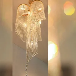 Leuchter & Lampen^Beleuchtung Kronleuchter Cressida Erleuchtung, Gold/Transparent, aus Glas