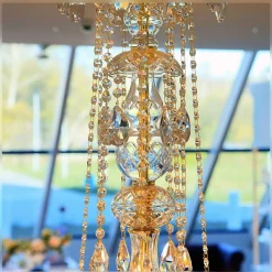 Leuchter & Lampen^Beleuchtung Kronleuchter Maria Theresa Erleuchtung, Gold/Transparent, aus Glas