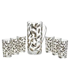 Gläser Mit Karaffe^Art Glass Krug Edelrausch mit 6 Bechern 7-tlg. (1200ml/250ml)