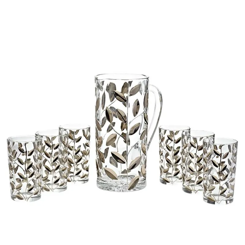 Gläser Mit Karaffe^Art Glass Krug Edelrausch mit 6 Bechern 7-tlg. (1200ml/250ml)