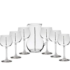 Gläser Mit Karaffe^Cristalica Kingdom Krug mit Gläsern City Diamonds 7tlg,