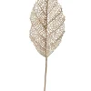 Kunstblumen^Dekorationswaren Kunstblume Blatt gold/Glitter 69cm