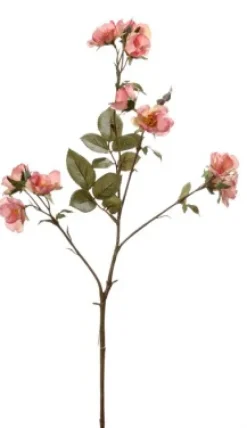 Ostern|Ostern^Dekorationswaren Kunstblume Rosenzweig rose 73 cm