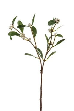 Kunstblumen^Dekorationswaren Kunstblume Schneebeerenzweig (48cm)
