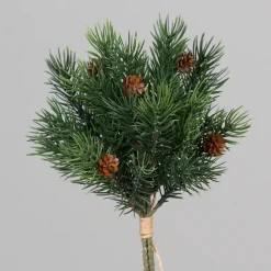 Kunstblumen^Cristalica Kunstblume Tannen 28 cm mit Zapfen