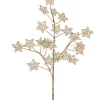 Kunstblumen^Dekorationswaren Kunstblume Zweig "Star" Glitzer 55cm