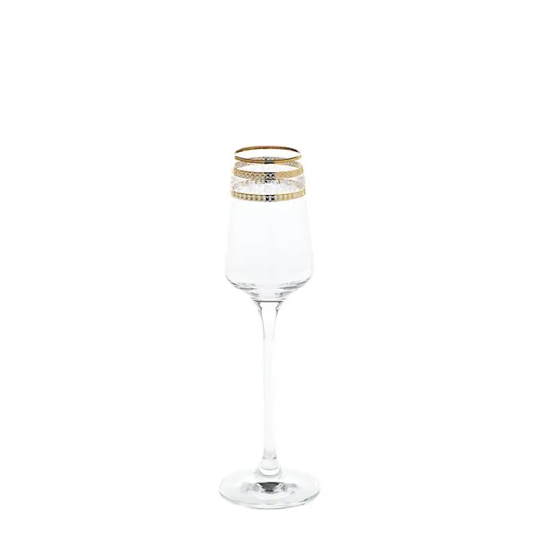 Likör & Wodkagläser^Cristalica Likörglas Charisma Golden Flower 100ml