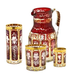 Likör & Wodkagläser|Farbige Gläser^Cristalica Kingdom Likörglas getäfelt 