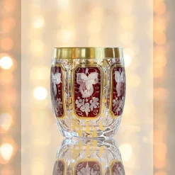 Likör & Wodkagläser|Farbige Gläser^Cristalica Kingdom Likörglas getäfelt 