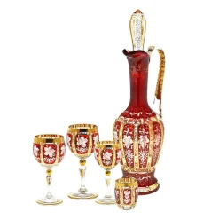 Likör & Wodkagläser|Farbige Gläser^Cristalica Kingdom Likörglas getäfelt 