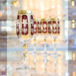 Likör & Wodkagläser|Farbige Gläser^Cristalica Kingdom Likörglas getäfelt 