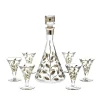 Gläser Mit Karaffe^Art Glass Likörset Lorbeer Edelrausch 7tlg.