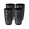 Gläserset^Cristalica Longdrinkbecher "Night´n Day" 4er-Set (330ml)