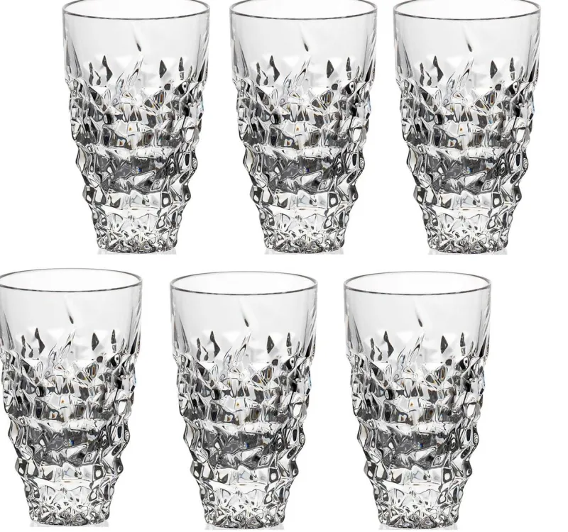Gläserset^German Crystal Longdrinkglas Katarina Gold 6er-Set